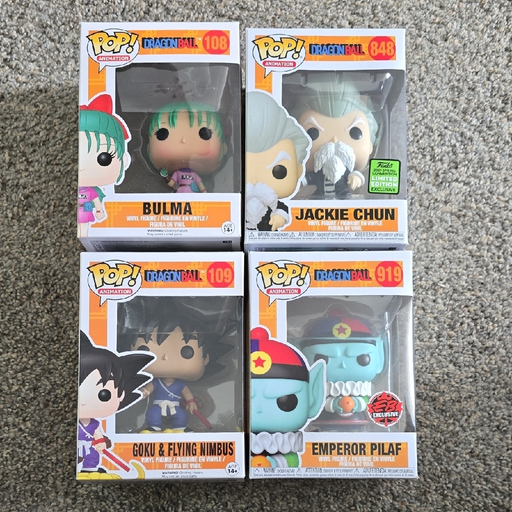 Funko Pop! Dragon Ball Z Vinyl Figures Set